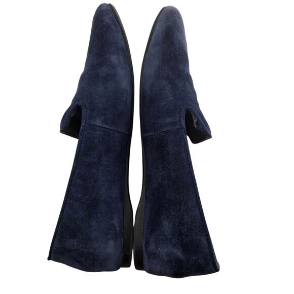 Birdies Starling Flats Womens 5.5 Blue Suede Loafers Slip On Comfort Preppy - Picture 7 of 10